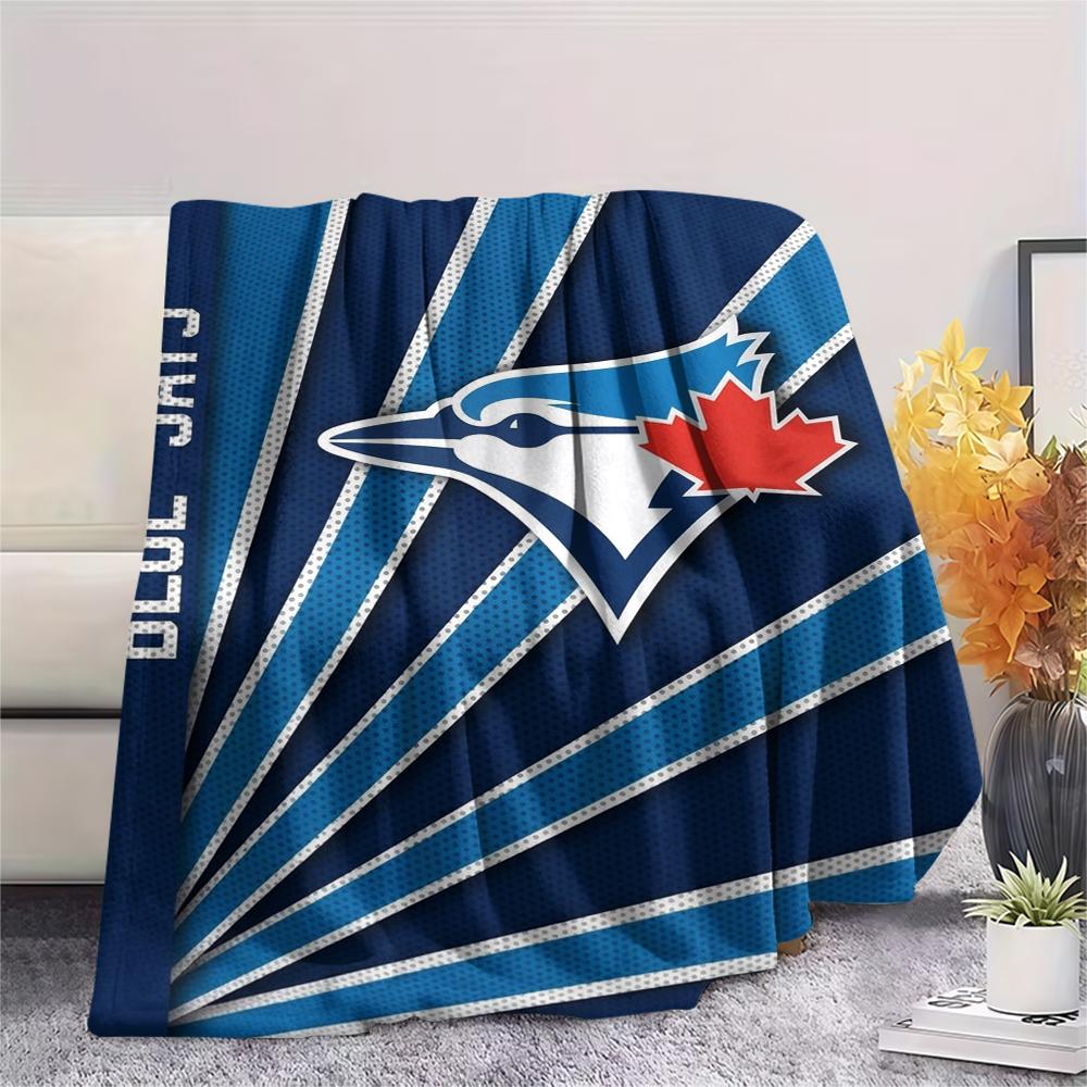 Toronto Blue Jays Print Flannel Blanket, High quality Comfortable for All Seasons, Home Decor, Warmth and Comfort, Perfect for Christmas Gifts