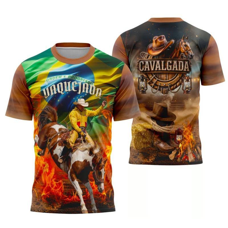 

Vaquejada Pattern T Shirt For Men Brazilian Cowboy 3D Printed Tees Summer Casual Street O-Neck Tops Short Sleeves Loose T-Shirts XXS