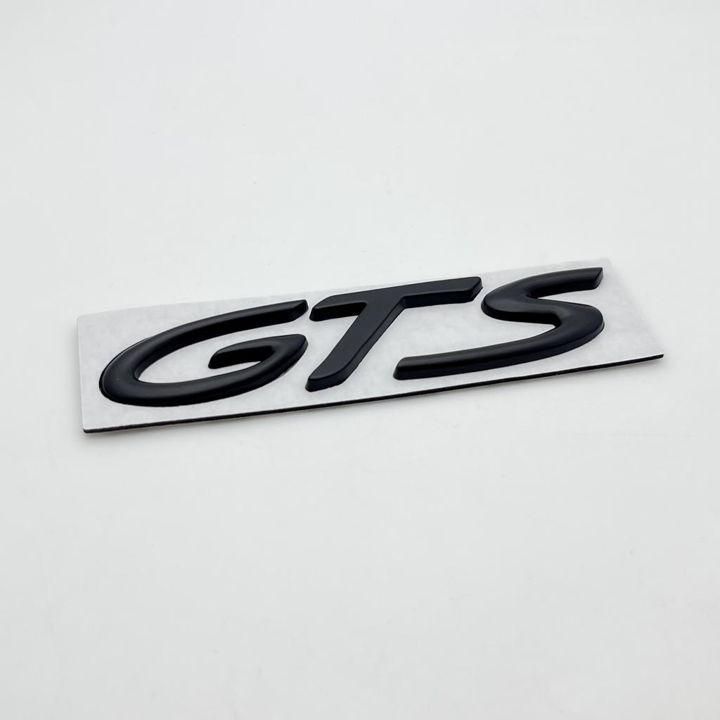 1pcs Metal GTS Letter Sticker Car Rear Emblem Fender Side Rear Tail Trunk Badge Sticker Styling Accessories For 911 718 928 901