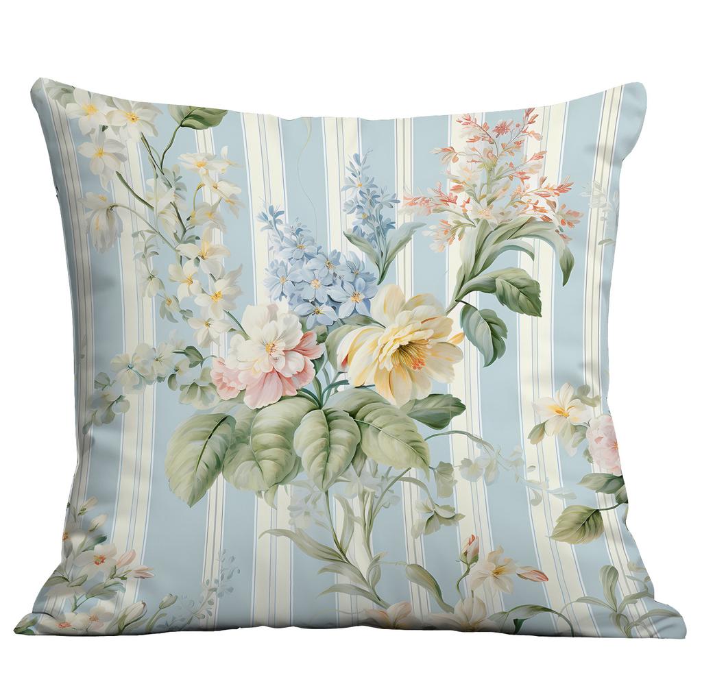 Ny Akvarell Pastoral Blommig Kuddfodral Hem Vardagsrum Soffa Kudde Kuddfodral Premium Hållbar Kvalitet