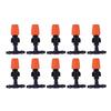 10Pcs Atomization Nozzles with Tee Connector Mist Sprinkler Drip Irrigation Misting Nozzles for Agricultural Irrigation