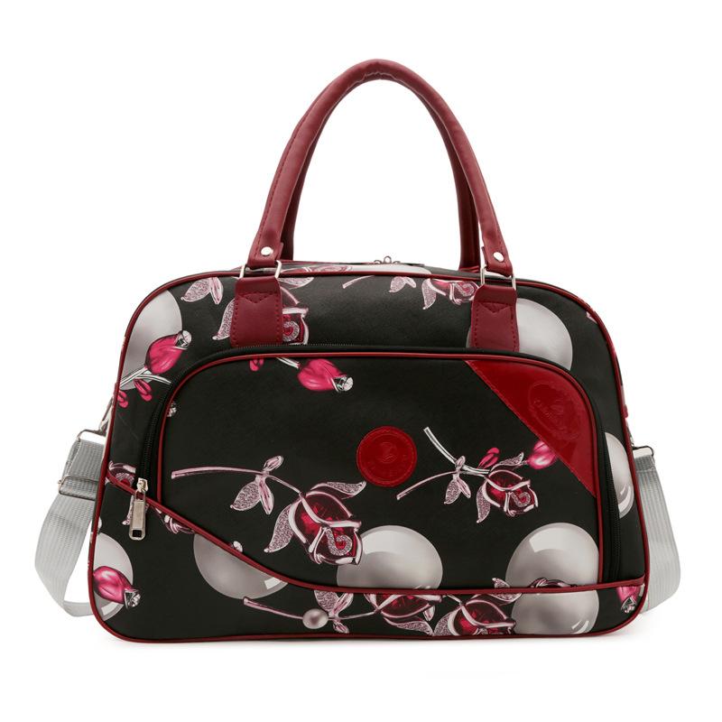 Women's Personalized Niche Print Portable Travel Bag Practical Storage Clothing Luggage Bag