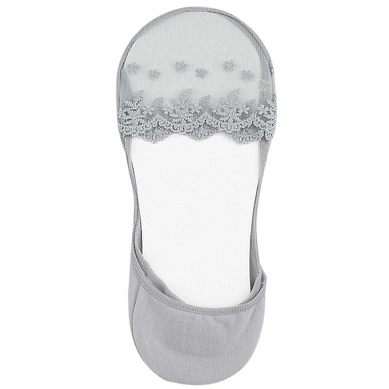 

Летние тонкие кружевные вышитые носки-чехлы с боковой пространственной перспективой, невидимые при носке, женские эластичные носки-лодочки с мелким вырезом average size