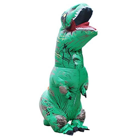Rruonshully Halloween Dinosaur Dinosaur Rider Tyrannosaurus Lightweight Monster Costume for Fun Animal Green Kigurumi, Costume, Brown, Rex,