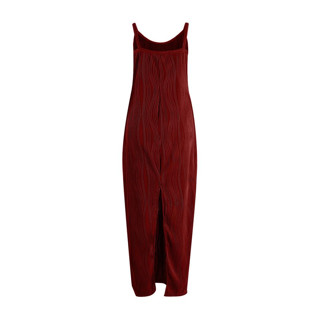 Women's Fashion Straps Casual Tight Sleeveless Color Slim Temperament Dresses