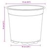 Flower Pot 50 Pcs Black Ø 15 X 13 Cm Plastic