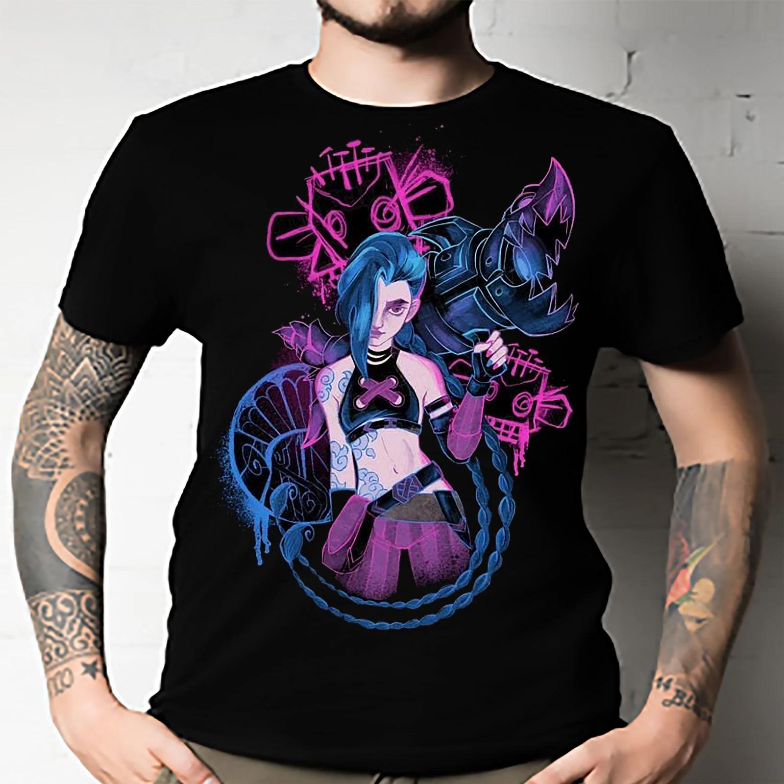 Men s and Women s T-shirts Jinx Arcane XXXXL
