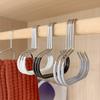 10Pcs/Pack Durable Circle Ring Hat Hanger Non-marking Non-slip Hat Storage Hook Scarf Towel Tie Hanging Rack