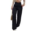 Ladies'  Color Casual Fashion Double Breasted Pocket Pants