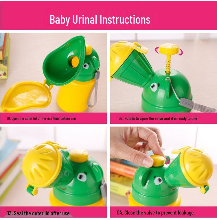 Portable Leak-Proof Toddler Urinal - Cute Design for Boys & Girls