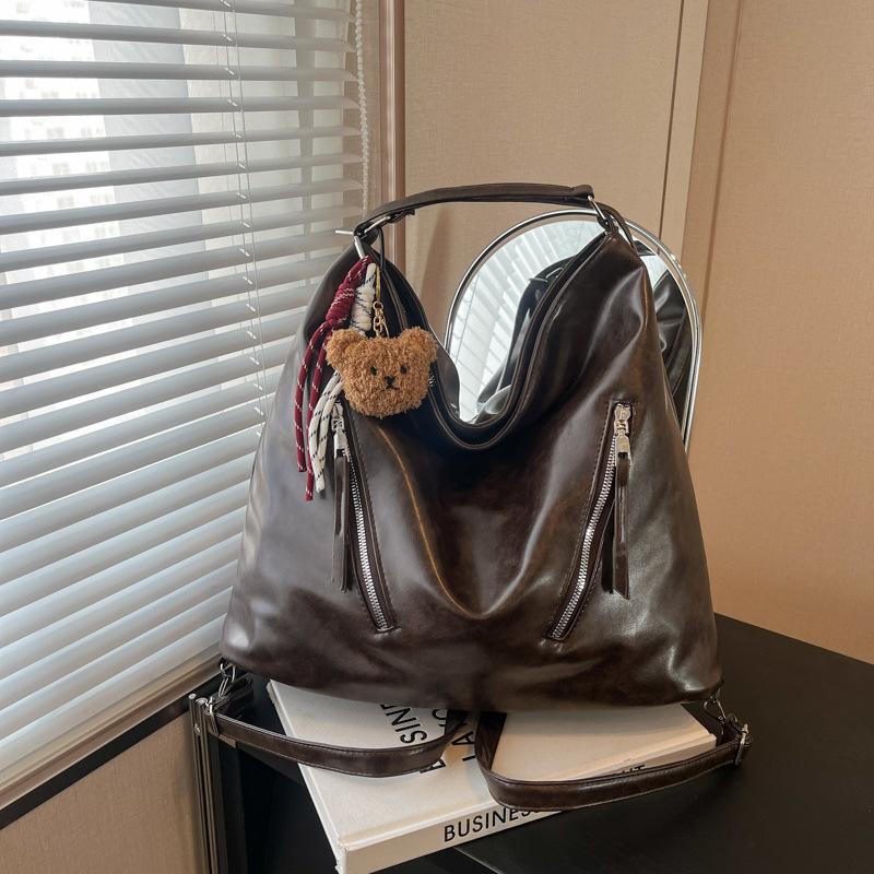 

Ретро сумка женская большой вместимости новая осенне-зимняя универсальная повседневная на плечо сумка для покупок рабочая сумка-тоут Without pendant