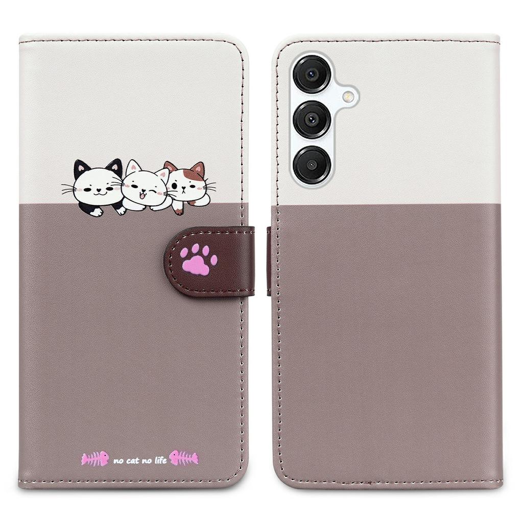 Cartoon Pet Series for Samsung Galaxy A16 5G/4G/A26 5G Wallet Phone Case Splicing Leather Flip Cover