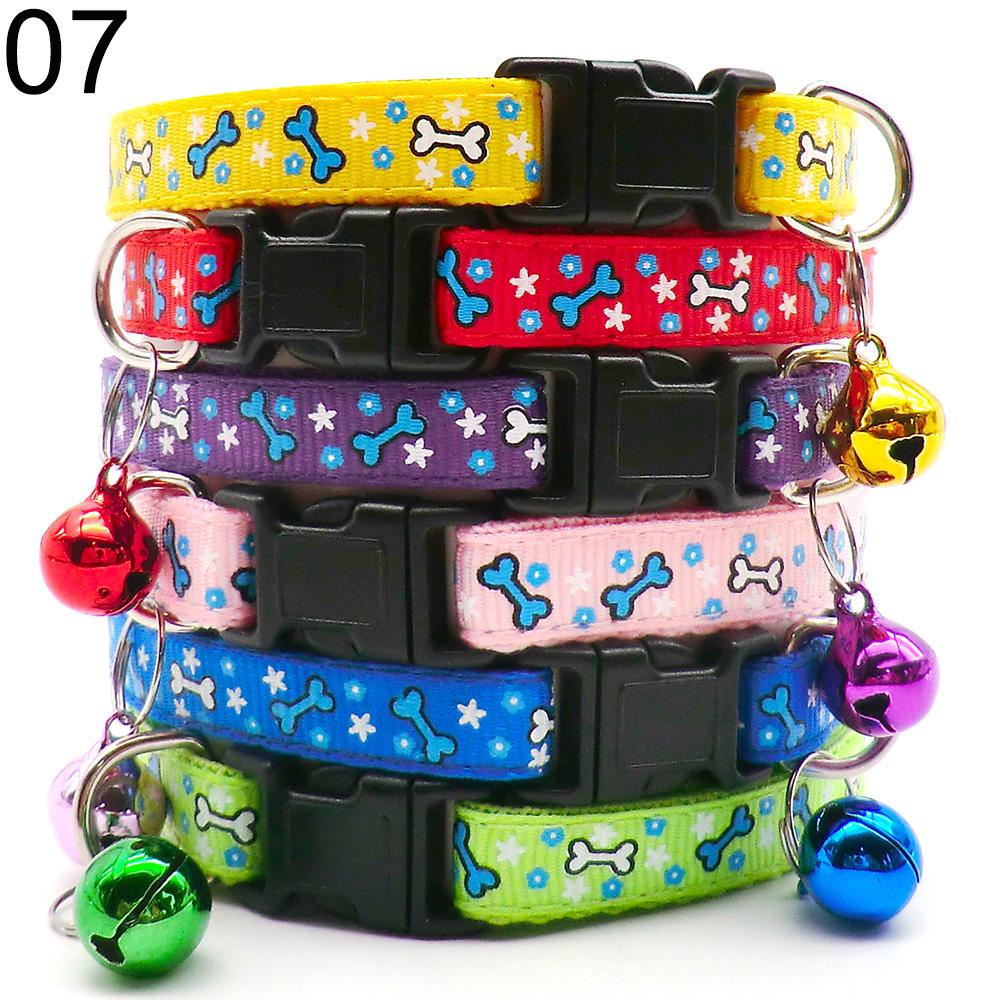 100Pcs  Colorful Dog Collar Adjustable Pet Dog Collars Necklace Durable Puppy Pug Bulldog Collars For Small Dogs