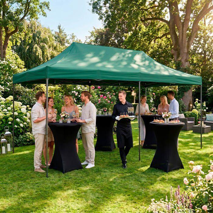 Pavillon pliant - SPRINGOS - GP0007 - 3x6 m - acier anti-corrosion - polyester 420D déperlant