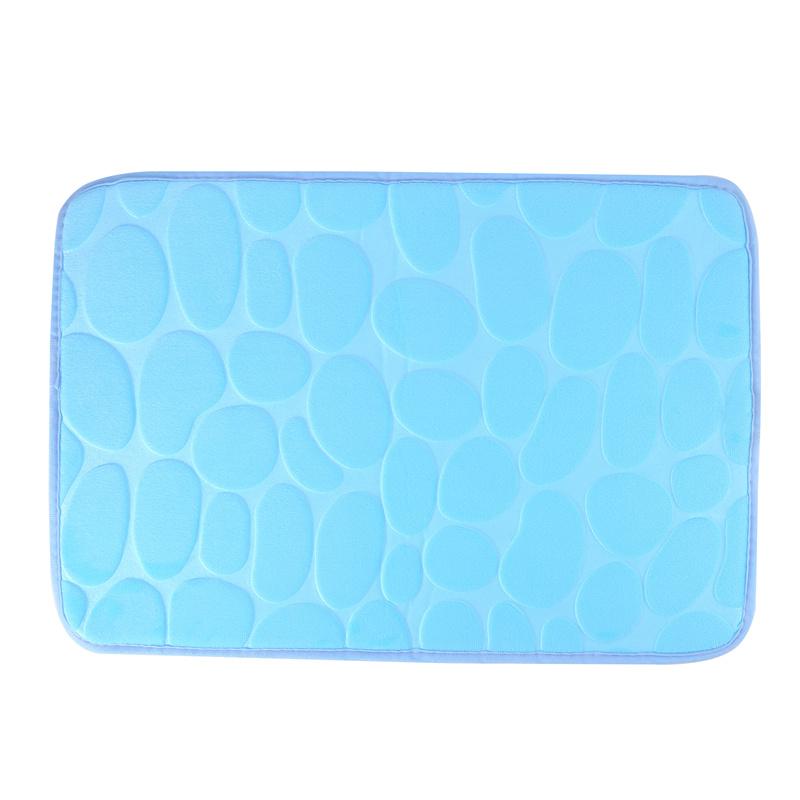 Household Non-Slip Solid Color Floor Mat Bathroom Water-Absorbent Living Room Kitchen Entrance Door Carpet