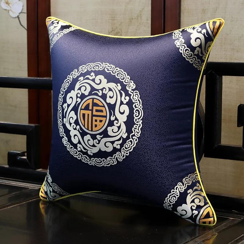 35x50cm/45x45cm Jacquard Plant Bamboo Cushion Cover Chinese Light Luxury Tassels Pillow Covers Decorative Green Black Home Decor