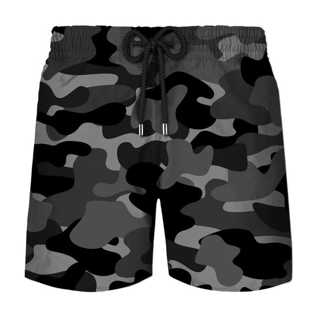 Short De Bain Homme Taille Basse Imprimé Hero Camo