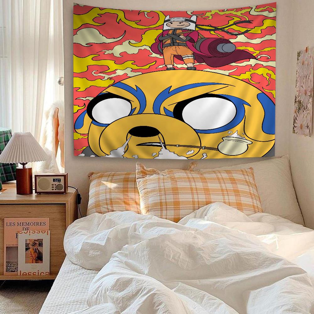 Cartoon Adventure Time Anime Tapestry Wall Hanging Decoration Household Wall Hanging Home Decor