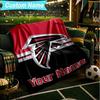 1PC Custom Name Blanket Atlanta Logo Flannel blankets Patterns Throw Blanket All-Season Soft Gift for Couch, Bed, Camping, Birthday gifts