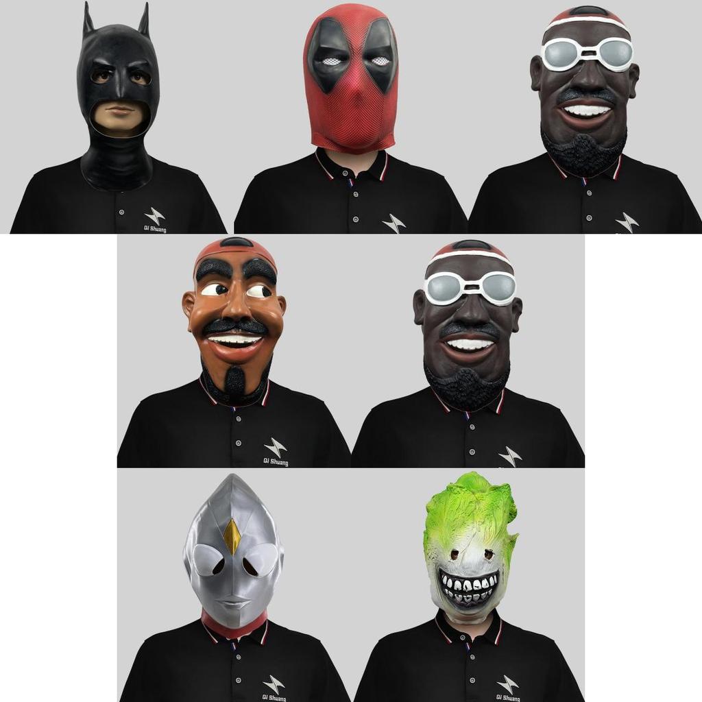 Urkomische Latexmaske für Kostümpartys mit Marvel-Charakteren und einzigartigen Designs