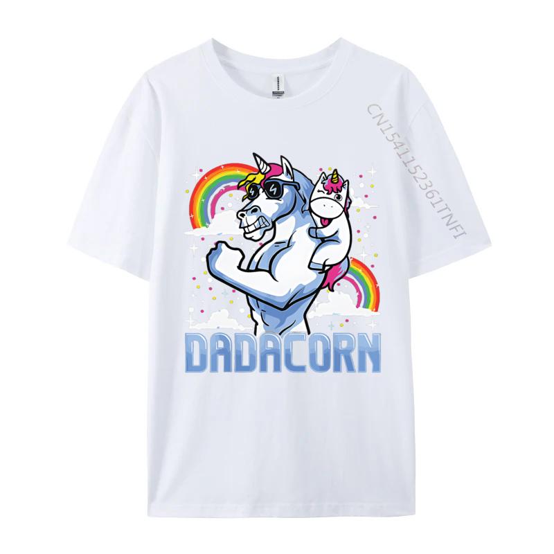 Dadacornunicorn Dad And Baby Awesome Tshirt Retro Printed T shirt Anime Vintage Tee Shirt Man Clothing S