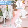12 Pcs White Plastic Champagne Flutes - Durable, Bulk Glasses for Weddings, Parties & Everyday Use