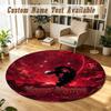 Round Rug Custom NameTokyo Ghoul Pattern Non Slip Carpet Home Floor Decor