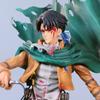 36cm Attack On Titan Anime Figure Rival Shingeki No Kyojin Levi Ackerman Action Figure Mikasa Ackerman Figurine Model Doll Toys