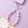 Fresh Candy Love Heart Phone Lanyard & Hand-Painted Case Decoration Beaded Keychain