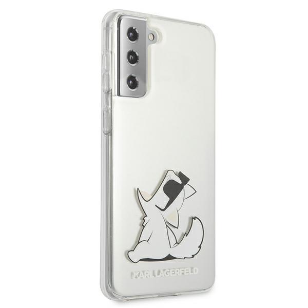 Etui do Samsung Galaxy S21 Plus Karl Lagerfeld Choupette Fun Transparentne