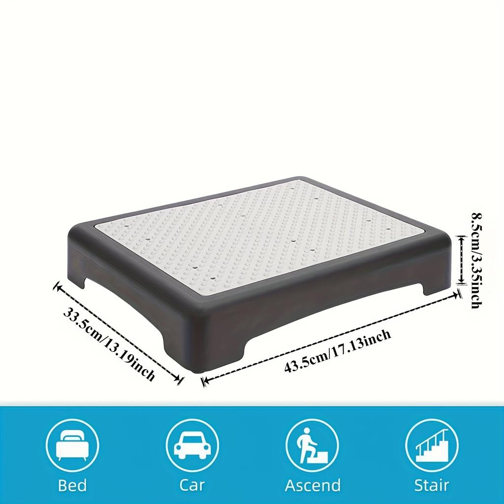 1pc Mobility One Step Stool, Heavy Duty Indoor Outdoor Non-slip Small Step Platform Assistive Device for Adult Elderly