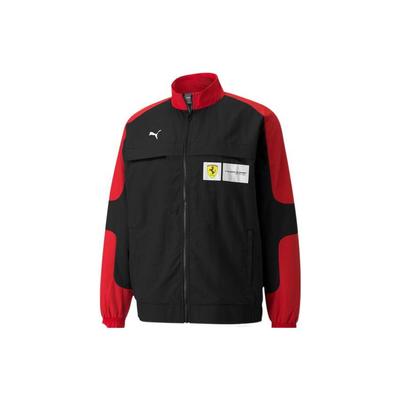 Ferrari Racing Series Broderet Logo Træningsjakke Herre Ydertøj Racing-Rød 531644-02