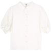 BETU Women's Summer Pleated Puff Sleeve Shirt