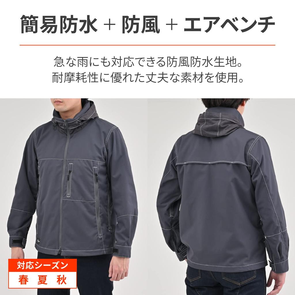 Daytona Parka s přívodem vzduchu Motocykl Velikost XL DJ-002 Bunda, Pánská Šedá,