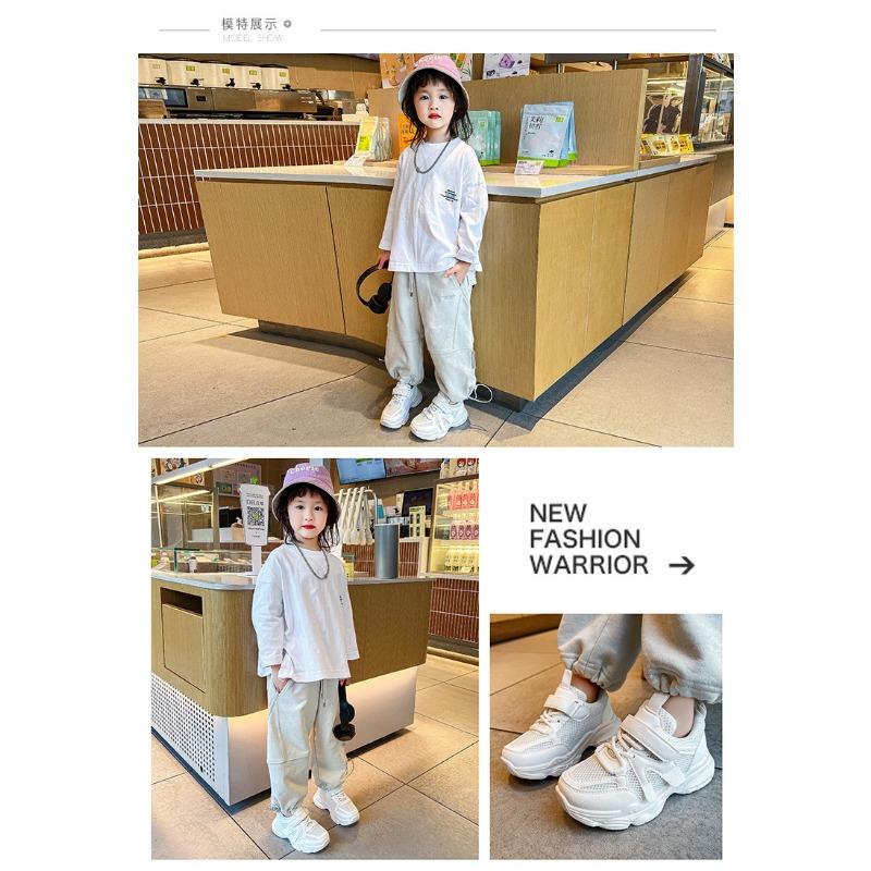 Pantofi pentru copii Pantofi albi mici pentru băieți Primăvară Pantofi noi pentru tată Versiune coreeană Casual Respirabili Pantofi sport pentru fete Pantofi de alergare