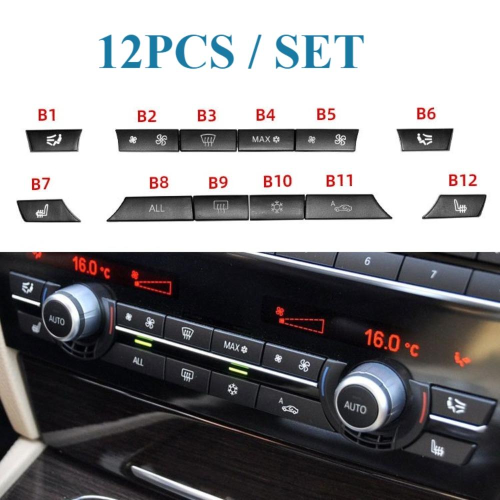Dashboard Air Conditioner AC Control Button Heater Switch Cover For BMW 5 6 7 Series X5 X6 F10 F11 F07 F06 F12 F01 F02 F15 F16