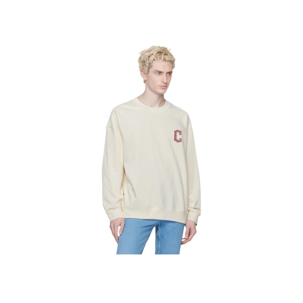 New MLB Sweatshirts Unisex Cream 3AMTB1034-45CRS