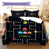 Pac-Man Pattern Bedding,Quilt Set Quilt Cover Pillowcase Home Birthday Gift (1 * Duvet Cover + 2 * Pillowcase, Without Core)