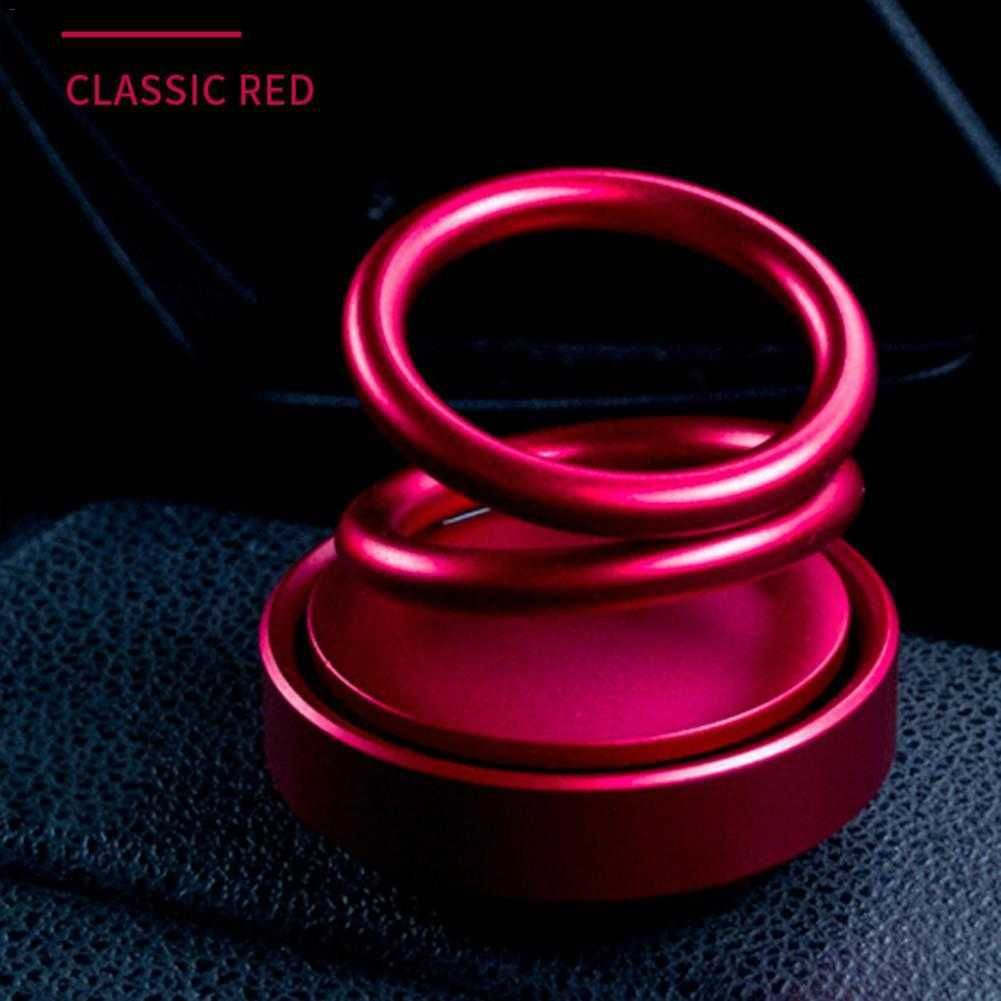 Update Home Gift Scent Ornament Fragrance Office Decoration Rotating Designed Double Ring Air Freshener Perfume Fashion New Arrive Car
