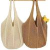 Borsa Intrecciata Vuota Borsa a TOTE in Paglia di Grande Capacità Borsa Elegante a Spalla Singola per Viaggio Spiaggia Shopping
