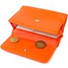 Молодежный женский кошек из натуральной кожи флотар CANPELLINI Wallet 21594 Оранжевый