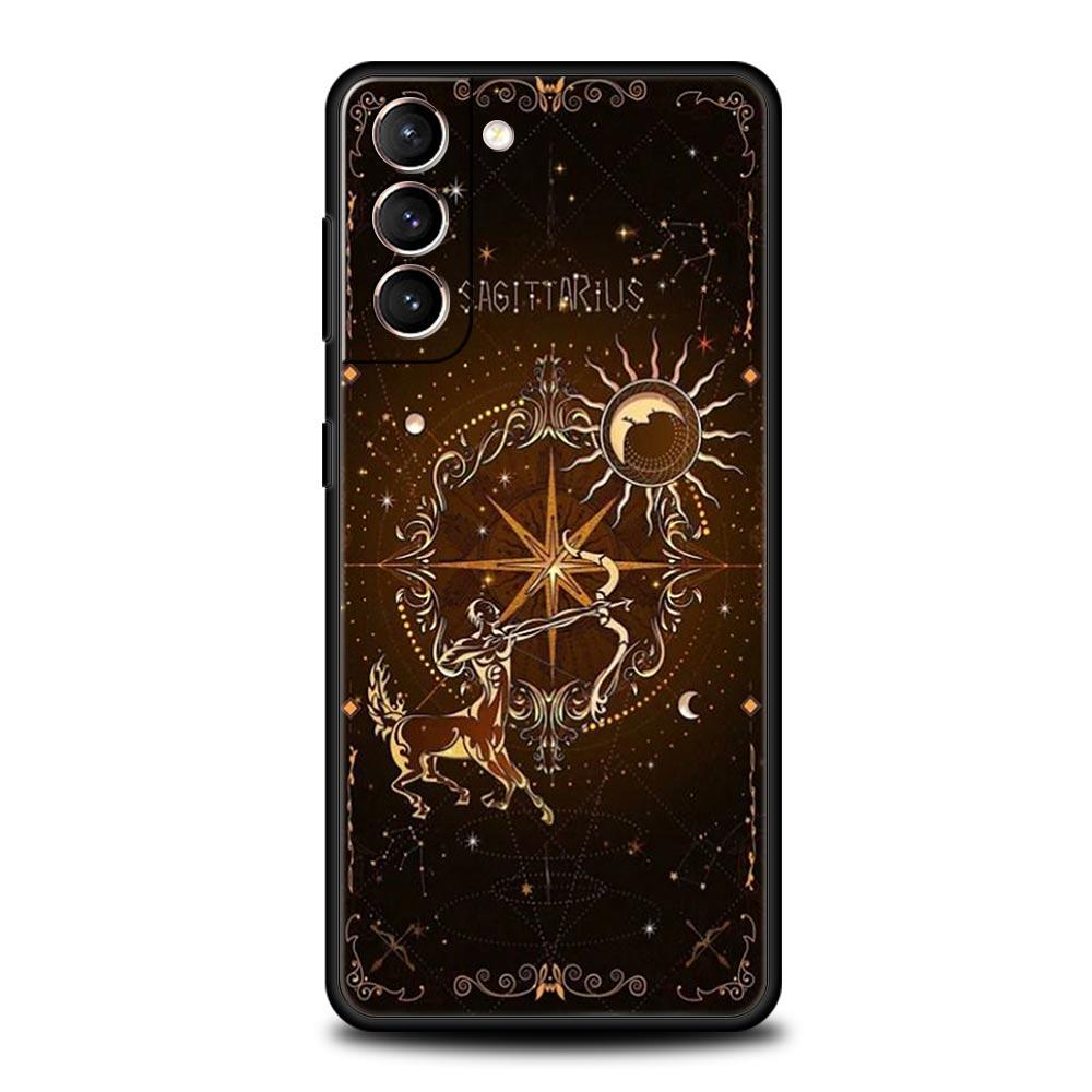 Constellation Phone Case For Samsung Galaxy S26 Ultra S25 Plus S24 FE S23 S22 5G S21 S20 Cover Black Soft