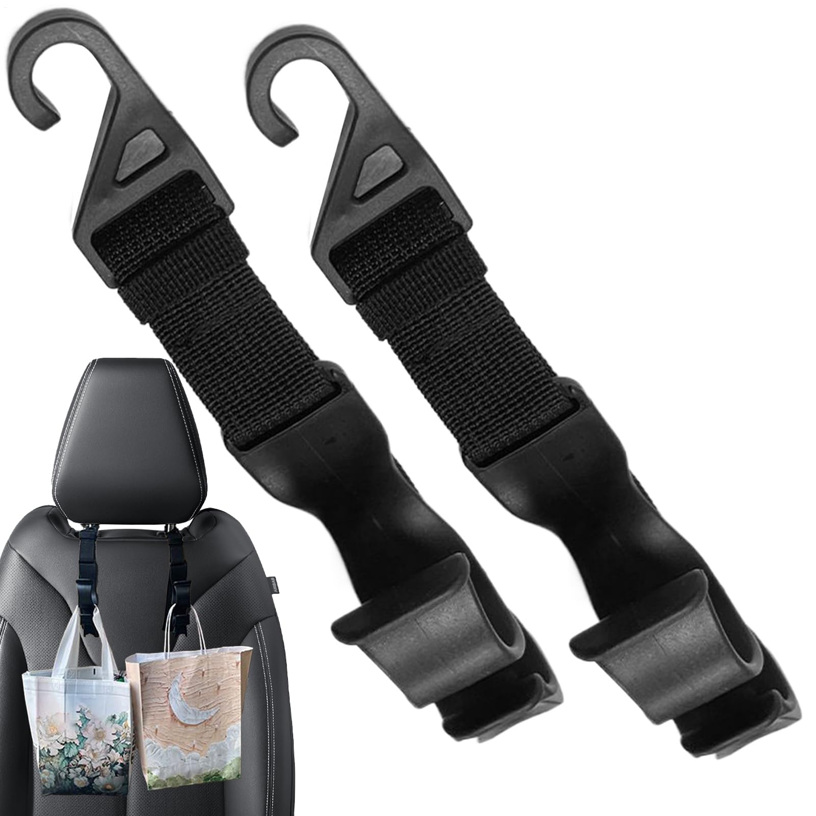 Car Seat Headrest Hook - Car Headrest Storage Hook | Set of 2 Umbrella See description