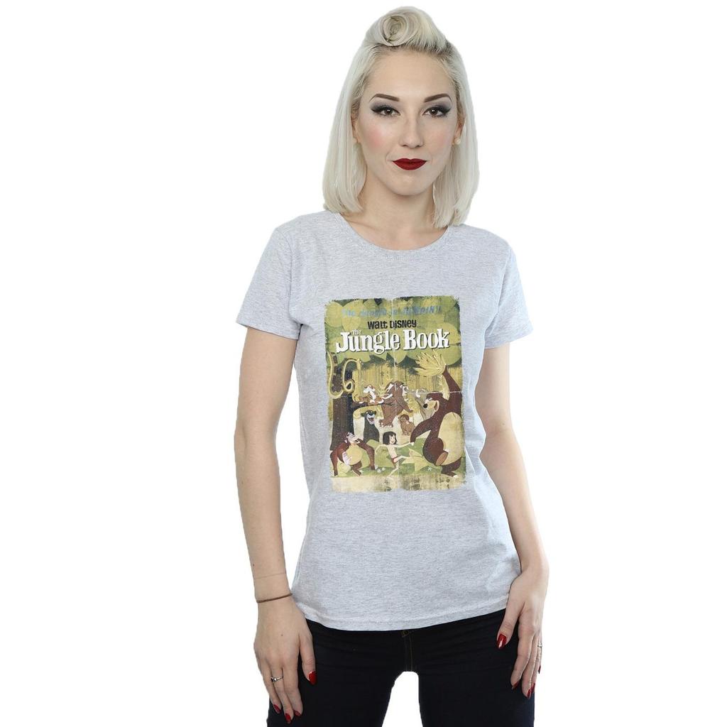 Disney Womens/Ladies The Jungle Book Retro Poster Cotton T-Shirt
