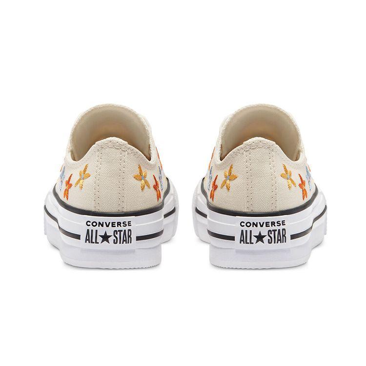 Converse Chuck Taylor All Star Low Top Canvas Shoes Kids Sneakers Light-Yellow Multicolor 671105C