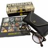 Excellent MOSCOT Glasses LEMTOSH Clear Brown Mens Used