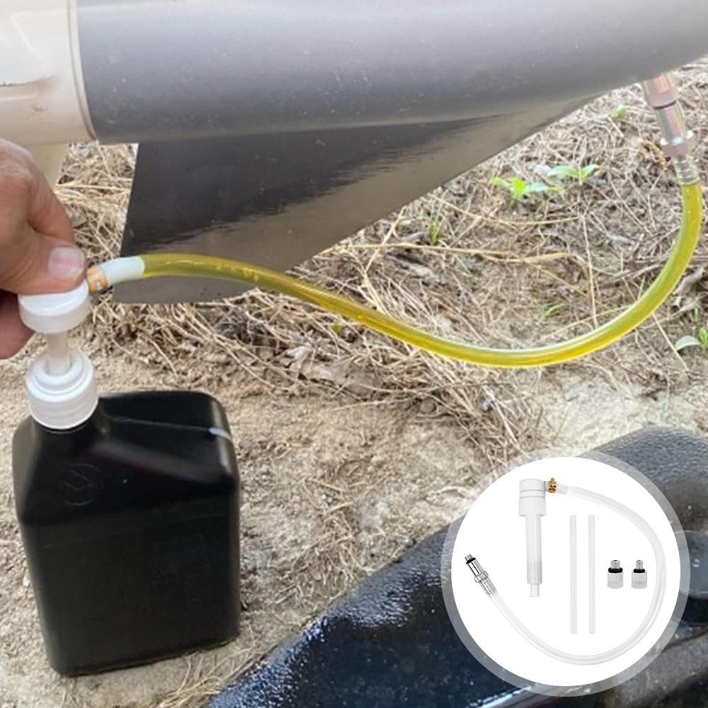 1Set Universal Lower Unit Gear Oil Pump Fit Marine Outboard Motors Manual Hand Tool Transmission Fluid Pump Transfer Kit