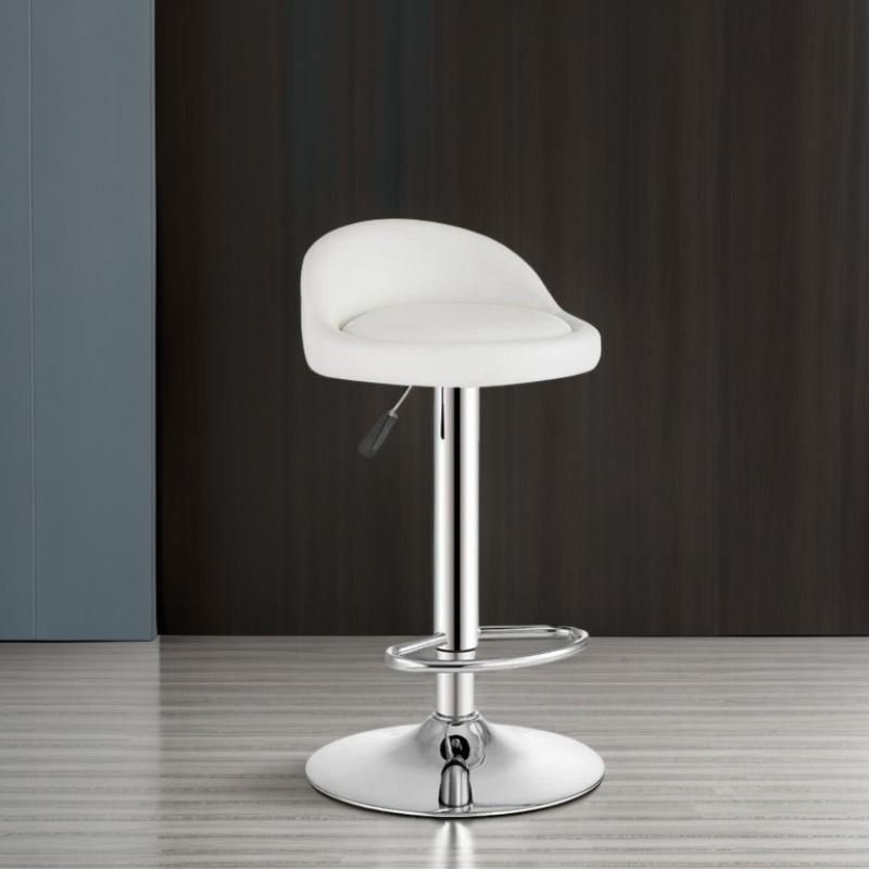 Backrest Footstool Dining Chair Adjustable PU Leather Bar Stool Rotating Bar Stools Soft Cushion Dinng Chair Home Furniture