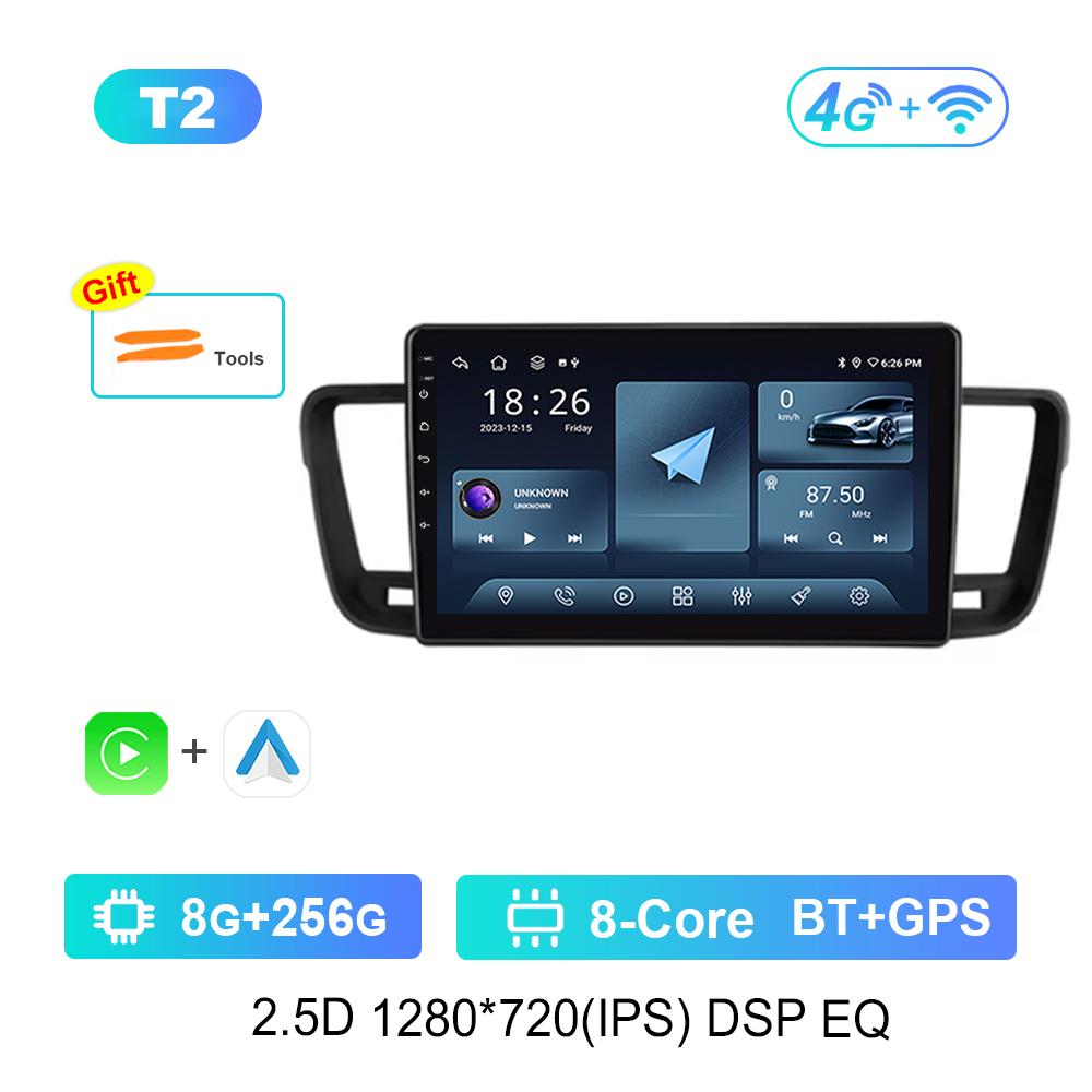 Wireless Carplay Car Video Multimedia player GPS Navi for Peugeot 508 2011 - 2018 WiFi Android Intelligent System 4G IPS Screen