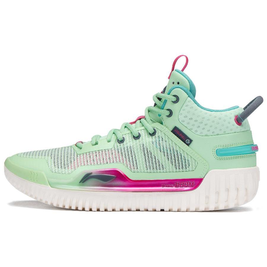 

Li Ning Badfive 3 Flat Textile, Synthetic Leather Cushioning Slip Resistant Abrasion Resistant Mid top Basketball Shoes ABFT005-4 41